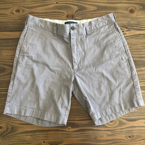 J.Crew Mercantile Gray Flat Front Shorts Men’s 30 Cotton Stretch Summer Classic